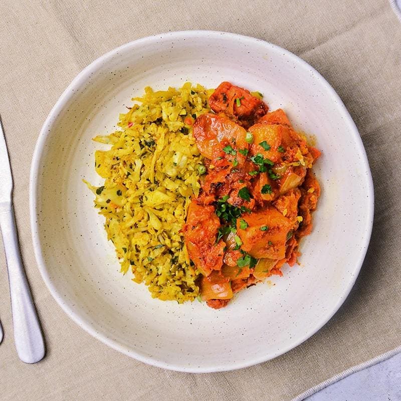 Pumpkin Rogan Josh With Cauliflower Biryani