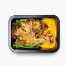 Cauliflower Steak with Carrot Skordalia & Dhakka