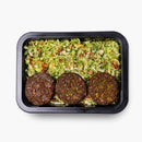 Falafel Cauliflower with Broccoli Tabouleh