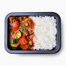 Vegetable Ratatouille with Steamed Rice