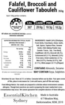 Falafel Cauliflower with Broccoli Tabouleh