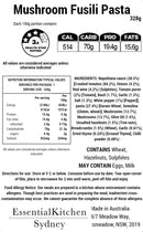 Vegan Mushroom Fusili Pasta