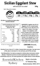 Sicilian Eggplant Stew, with Almond Broccoli Rice Salad